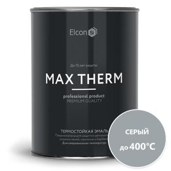 Эмаль Элкон термостойкая серая 1 л (до 400°С)