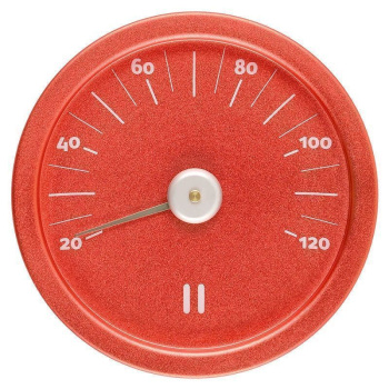 Термометр Rento алюмин. круглый механический, огненно-красный